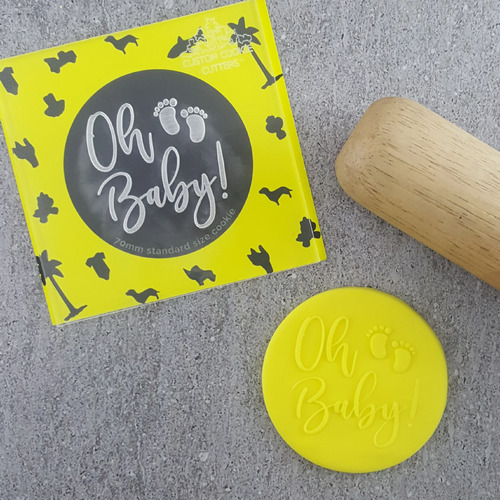 Oh Baby Cookie Debosser Stamp 