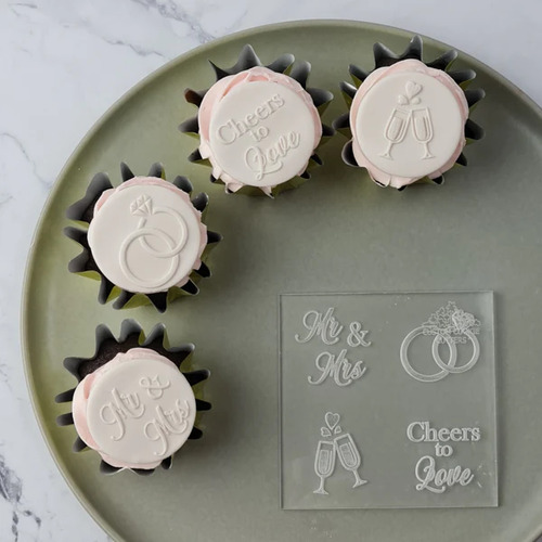 Mr & Mrs Mini Debosser Stamp