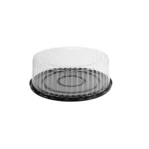  Cake Container Round Base with  Clear Dome Lid  Medium - Each 