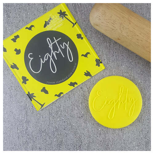 Eighty Cookie Debosser Stamp