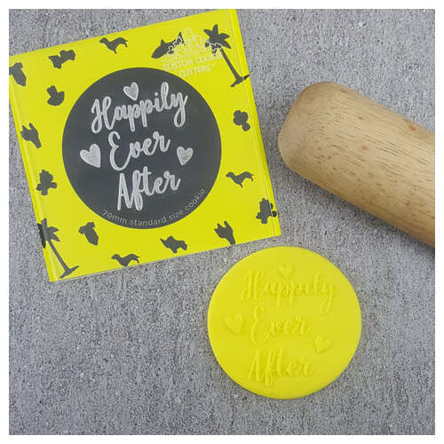 Happily Ever After Cookie Debosser Stamp