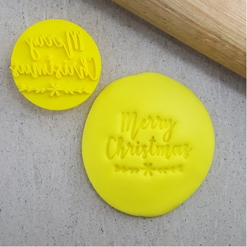 Merry Christmas Embosser Stamp