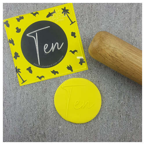 Thirteen Cookie Debosser Stamp
