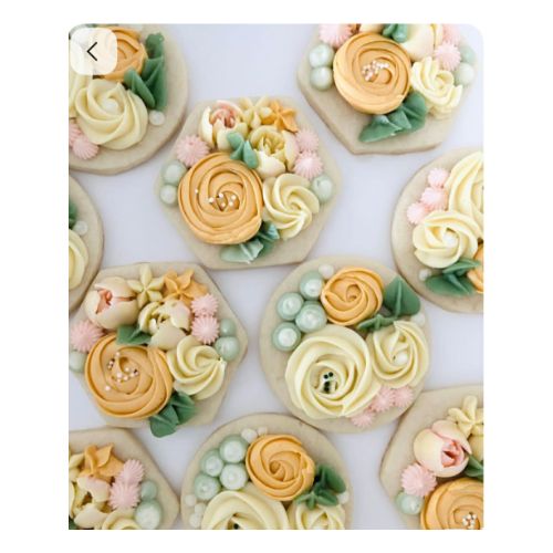 Floral Buttercream Cookie Decorating Class* Monday, 25 May