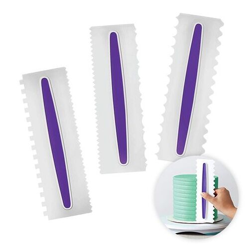 3 Piece Buttercream Comb Set