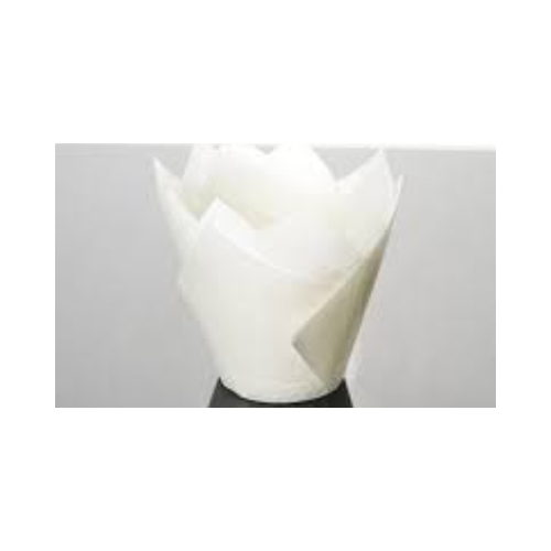White Tulip Cupcake Liner Wide Baking Cups -200/Pack