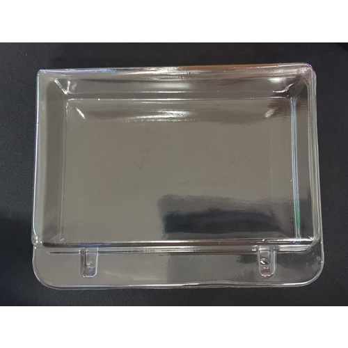 Clear PET - Rectangle container - Flip Lid - Sleeve of 80 145x95x55mm