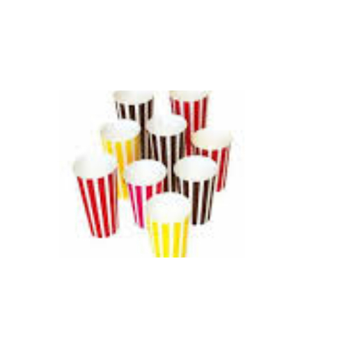 16 Oz Candy Stripe Milk Shake Cup -50 /Sleeve