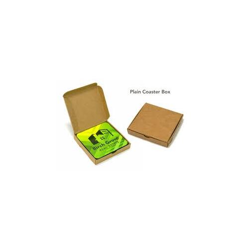 Kraft Coaster Box - 105x105x35 - each
