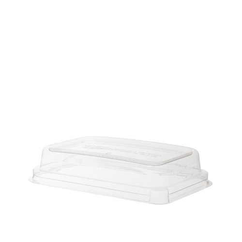 Detpak RPET Dome lid to suit 16oz Sugarcane containers - 50/Sleeve