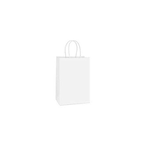 SL White Twisted Handle Paper Gift Bags -200*150W*80G - 25 pack 