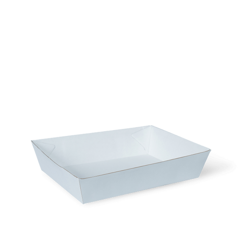 Detpak Extra small white food tray- 250/Sleeve 