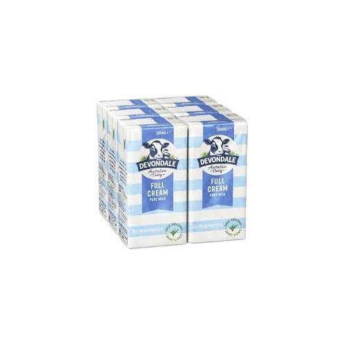 Devondale Full Cream Milk Portions -6x200ml - 4pk /ctn