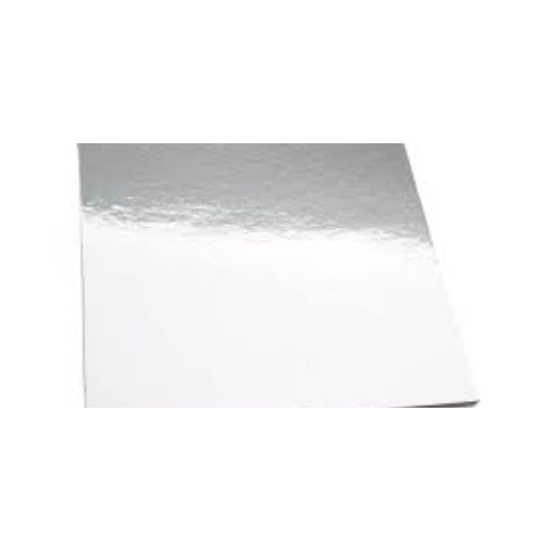  9 Inch  Square Silver Compressed Cake Board -25/Sleeve