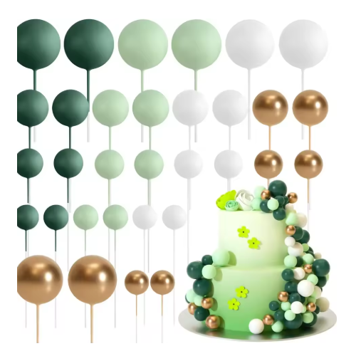 Cake Balls Mixed Colours -  Greens  20 Pcs