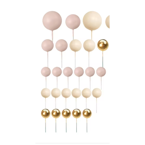 Cake Balls Mixed Colours -  Neutrals 20 Pcs