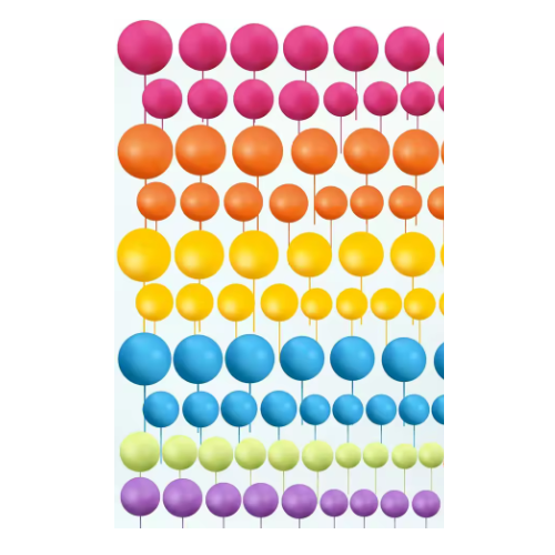 Cake Balls Mixed Colours - Rainbow Bright 20 Pcs