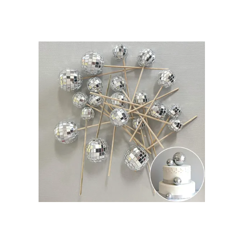 Cake Balls Mirror Balls - 10 Pcs