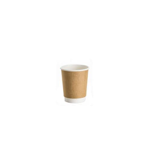 Kraft Double wall cup - 8oz -80mm sleeve of 25