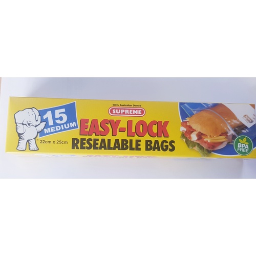 Easy Lock Resealable Bags (Ziplock Bags)