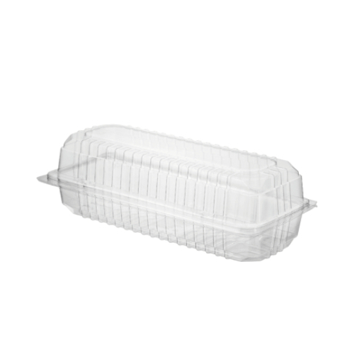  Roll Pack, Large Hinged Lid Clear  -125/Sleeve (BX-307)