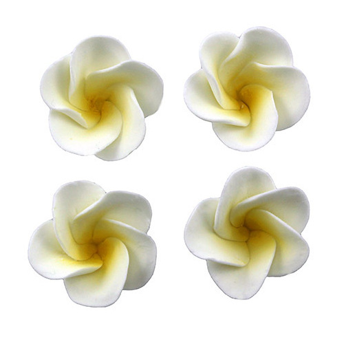 Edible Frangipani Sugar Decorations  30mm - 6 Pieces
