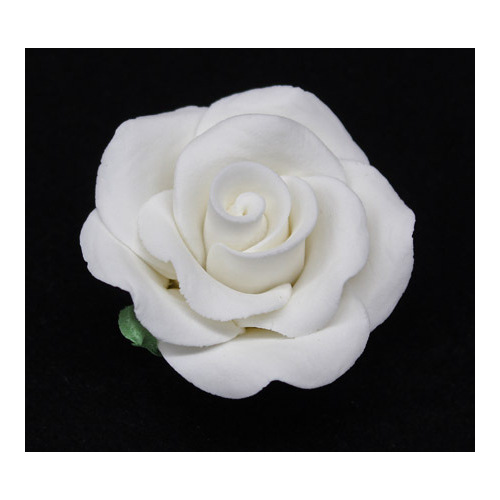 Edible Rose Standard White 50mm - 1 pce