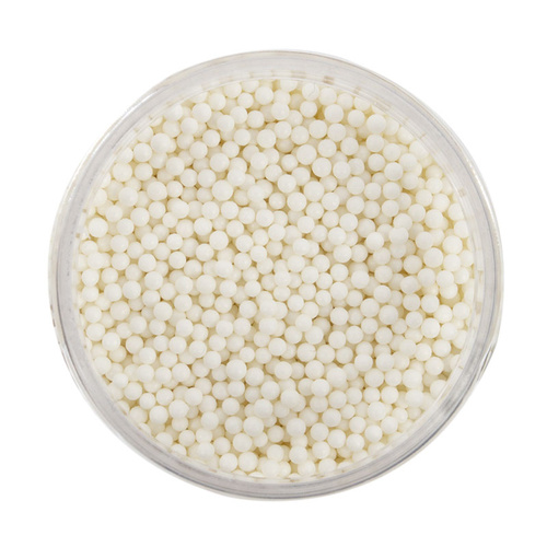 2mm Matte White Sugar Balls (Cachous) - 65g
