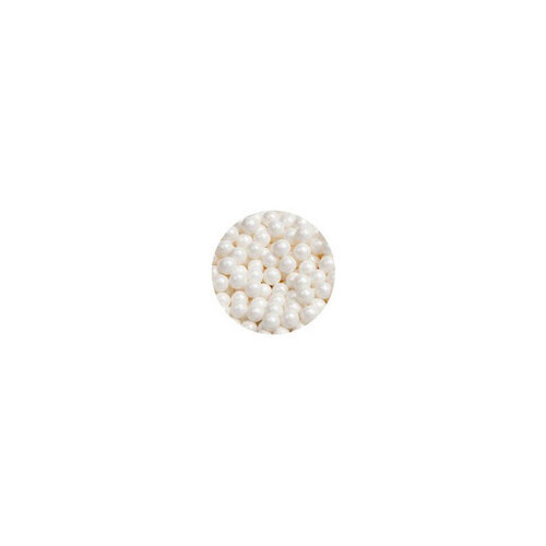 6mm Pearl White Sugar Balls (Cachous) - 100g