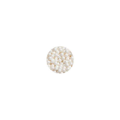 6mm Pearl White Sugar Balls (Cachous) - 50g