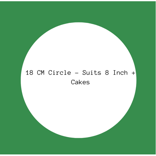 Custom Edible Images - 18cm Cake Toppers  [Type : 18 cm Standard]