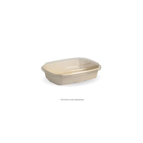 950ml Sugarcane Octagonal container and lid - 50 sl (8)