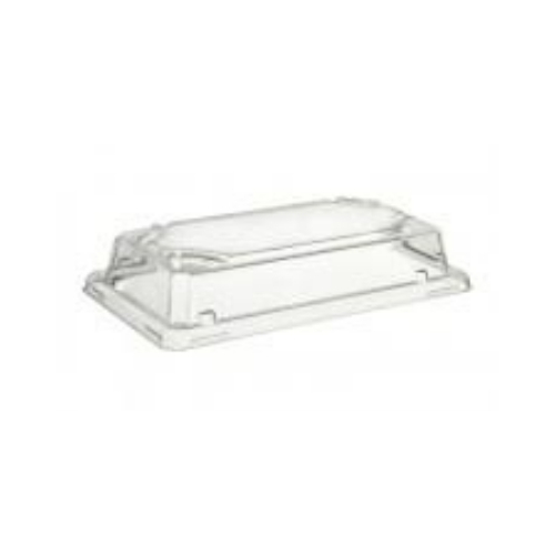 LIDS PET Lid for Bamboo Pulp Sushi Tray Small -50/Sleeve