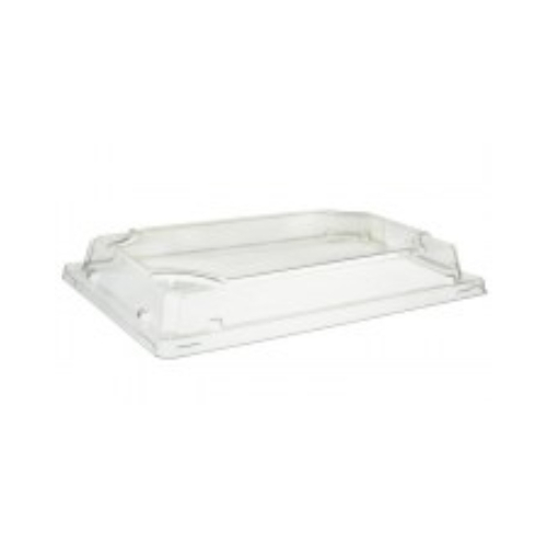LIDS PET Lids forBamboo Pulp Sushi Tray X-Large - 50/Sleeve