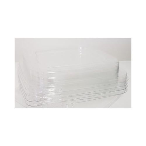 LIDS Square PLA Lid to suit Square Sugarcane Bowl - 50/Sleeve
