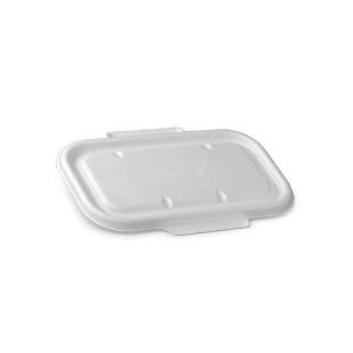 Sugarcane Lid to Suit Sugarcane rectangle Containers - 125/Sleeve