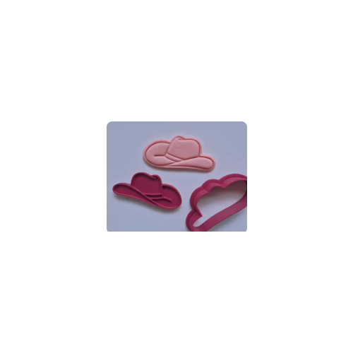 Cowboy Hat Cutter and Embosser Stamp Set