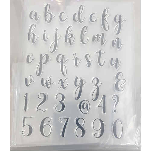 Letter and Number Lowercase Embosser Set with Block