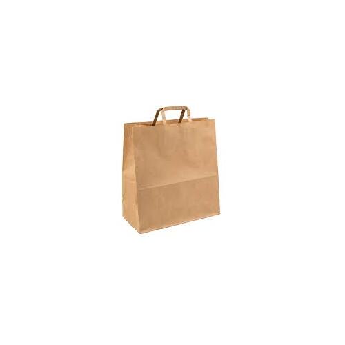Flat Handle Kraft Carry Bag, 320*340+150g - 25 per sleeve (8)