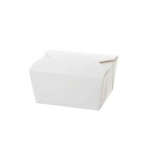 White Food Pail Square  10.5 x 9 cm x 6.5  -50/Sleeve