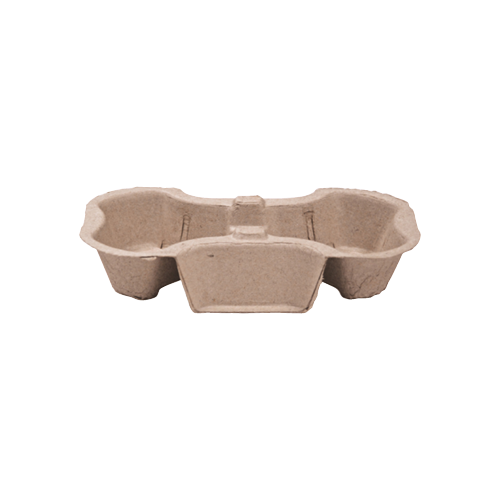 Drink tray 2 cup pulp - 100 per sleeve