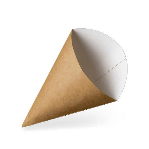 Small Cardboard Food Cone - 125 per sleeve (4,ctn) *End of Line*