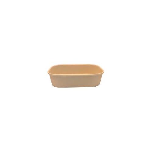 Kraft Rectangle Paper Container 1000ml - 50 per sleeve (6 per ctn )