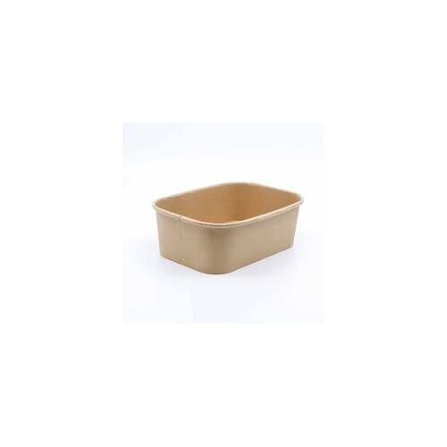 Kraft Rectangular Paper Container - 750ml -50p/sl (6)