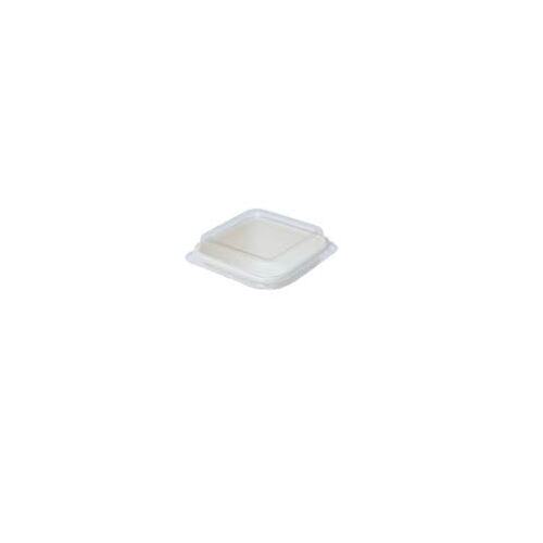 Square Sugarcane Lunch box 7oz PET Lid - 100 / sl (10)