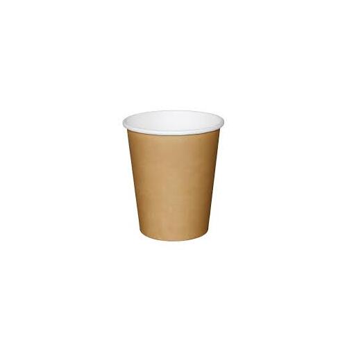 Kraft brown Coffee Cups single wall, 12oz PLA , sleeve 50 (20)