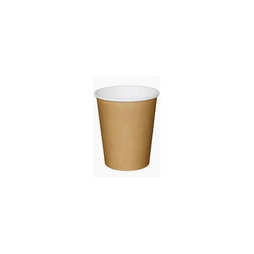 Kraft brown Coffee Cups single wall, 8oz PLA , sleeve 50 (20)