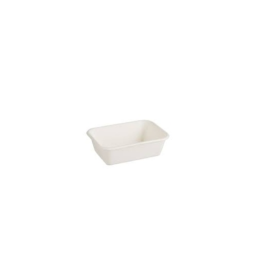 Rectangle sugarcane container 370ml 100 per sleeve (10 sleeves per carton)