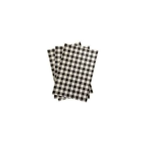 Checkered Black Grease Proof Paper 200*330mm - 500 sheets