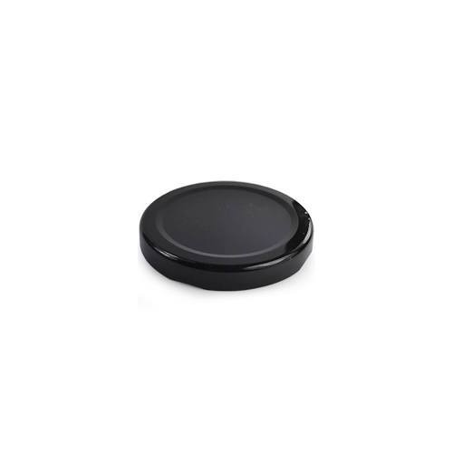 82 mm Black Metal twist Jar lid - each 